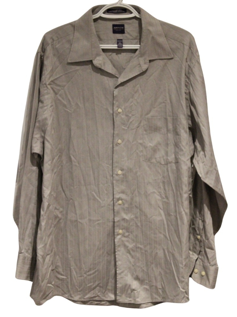 Arrow Grey Dress Shirt Size 17 ½ (XL)